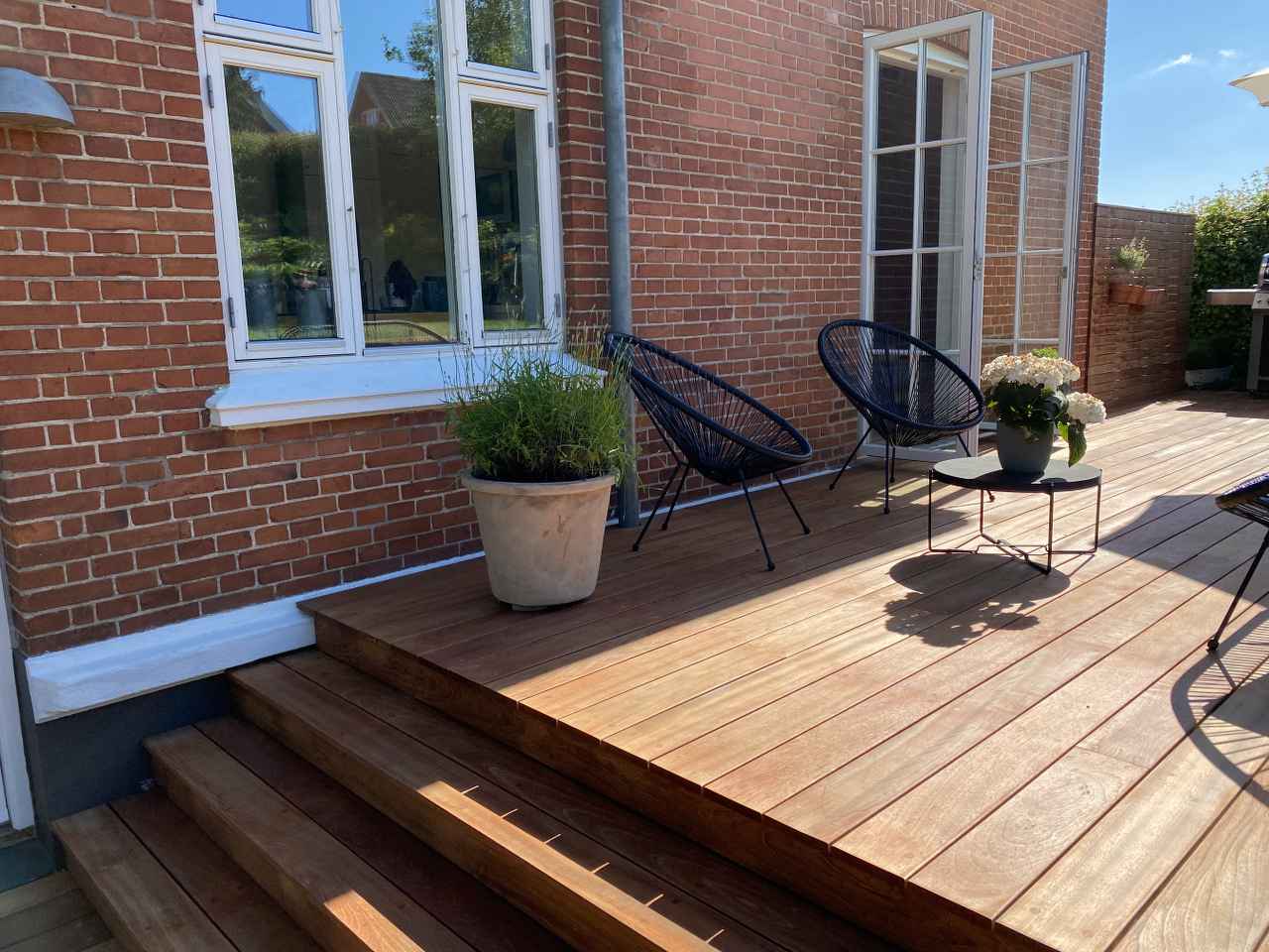 Træterrasse ved bolig