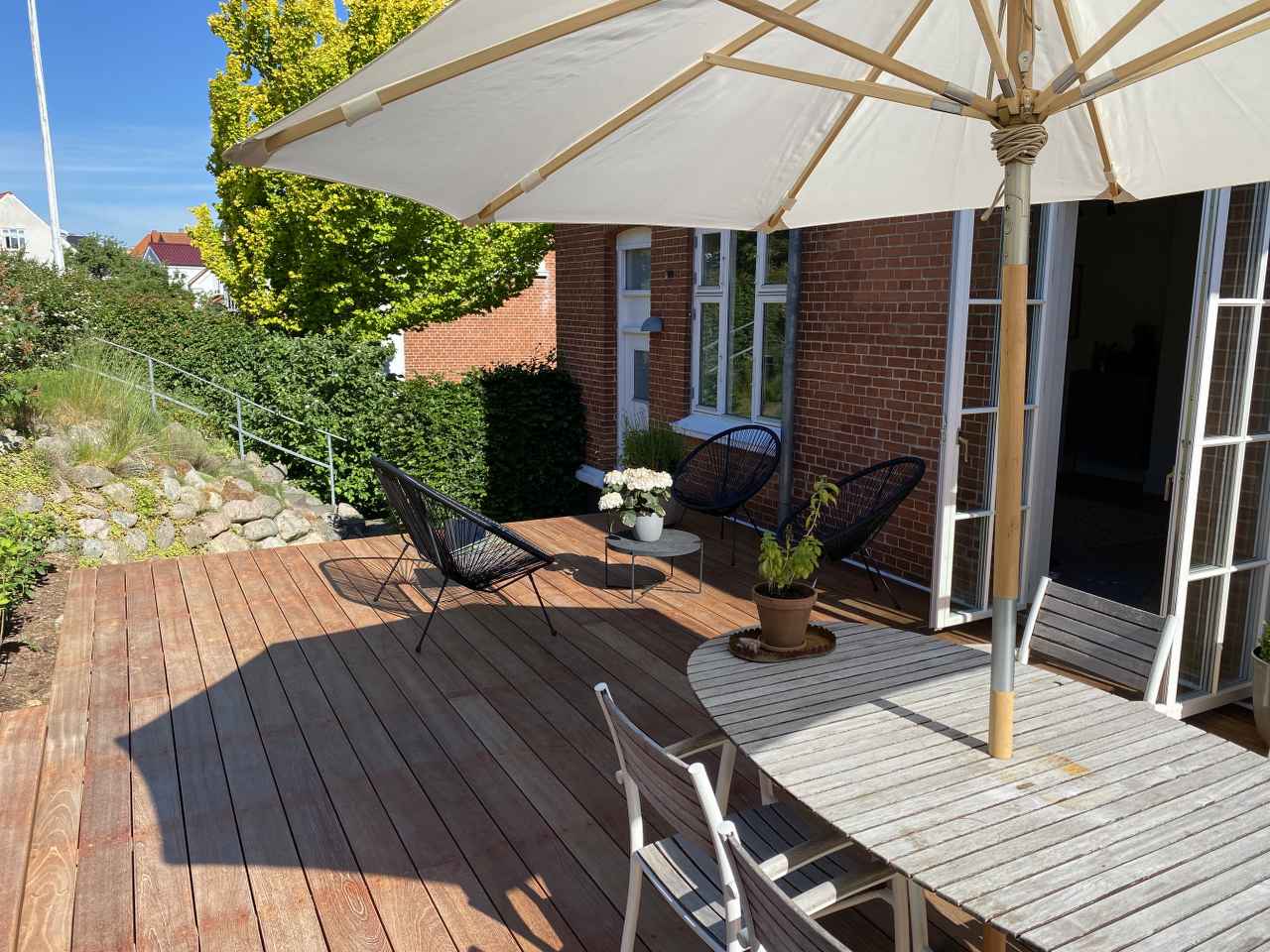 Terrasse med siddepladser