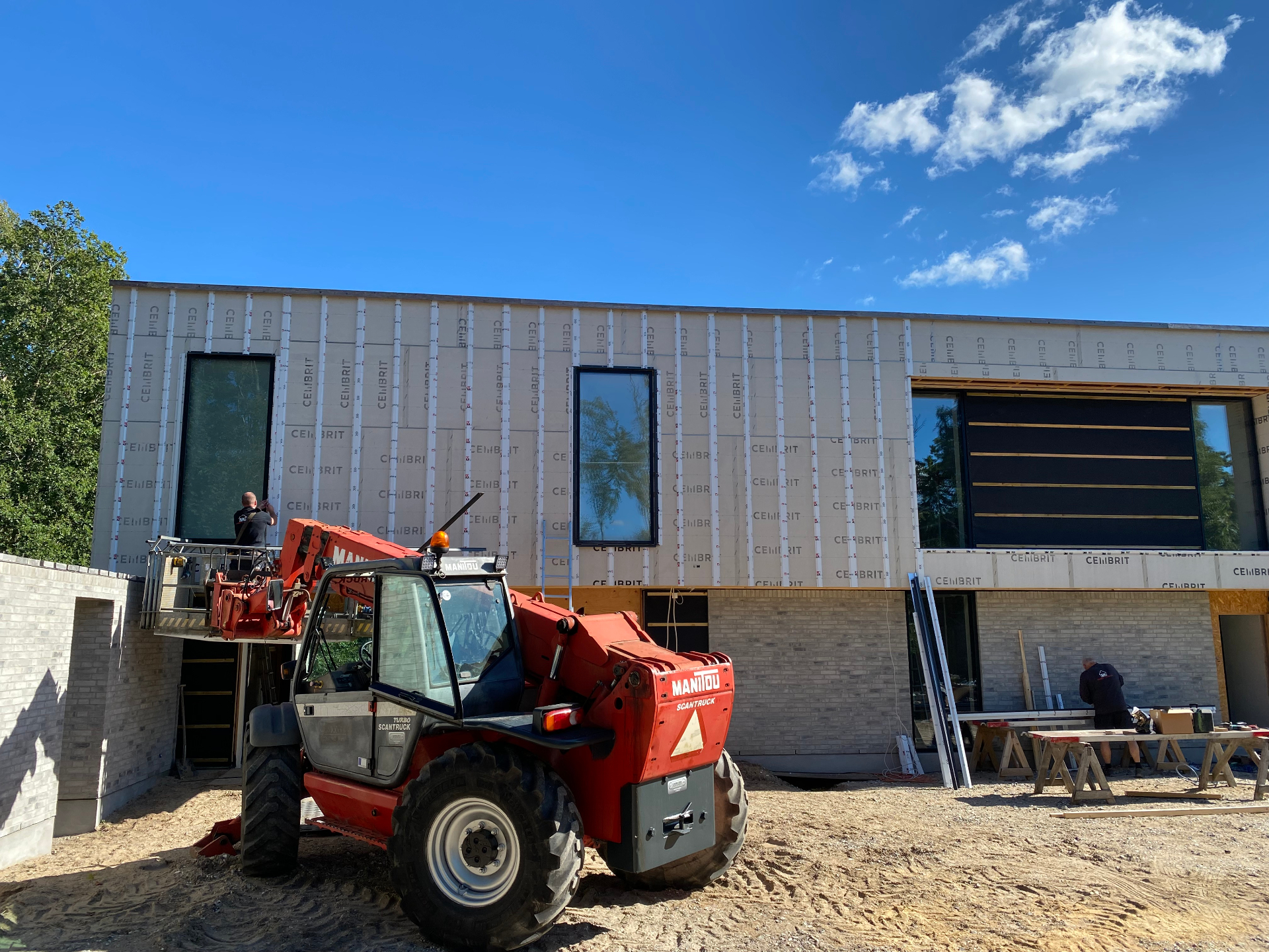 Facadeprojekt med Cembrit montering