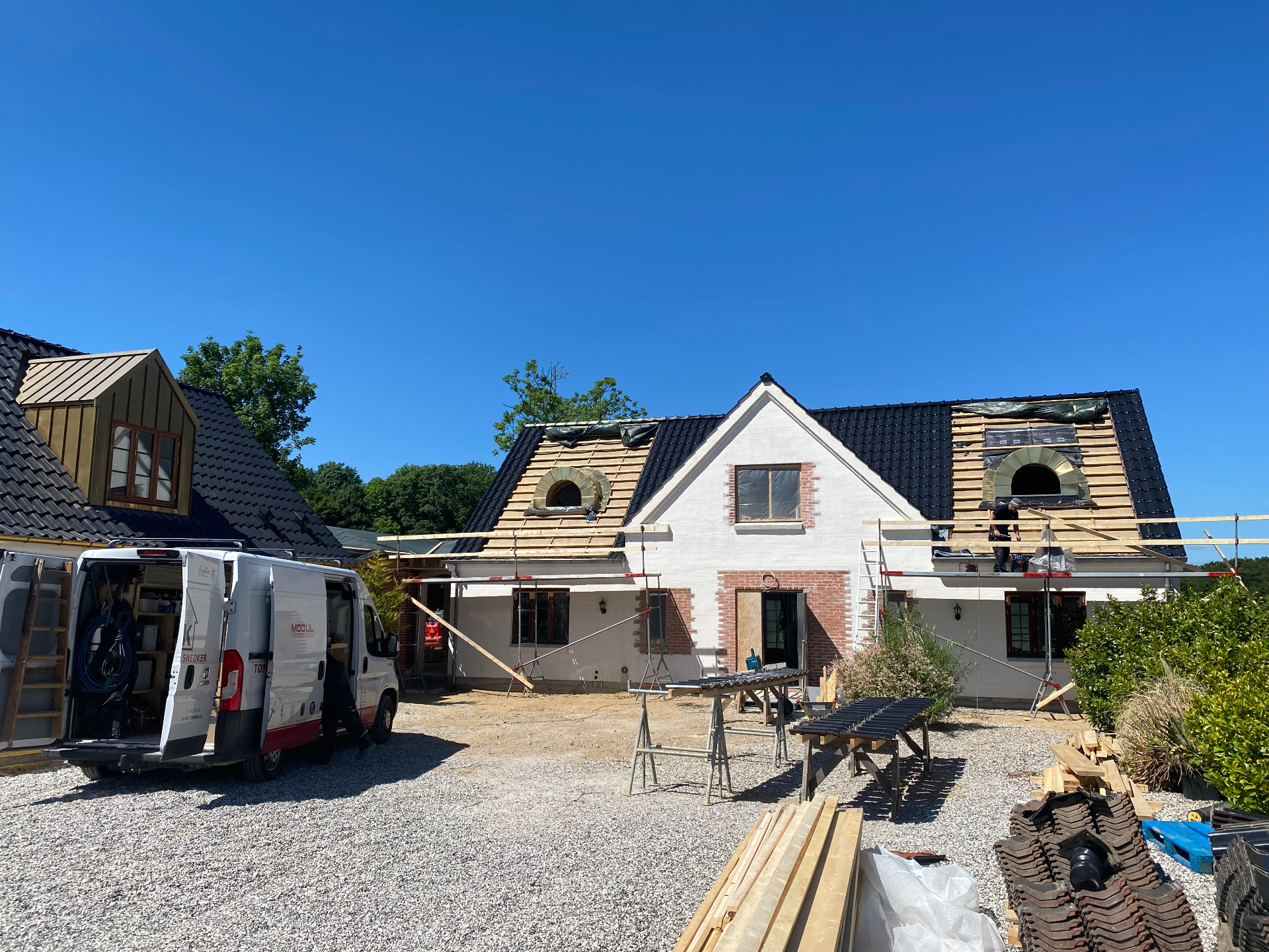 Tømrere fra SK Tømrer og Snedker i arbejde